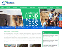 Tablet Screenshot of gnanam-foundation.org